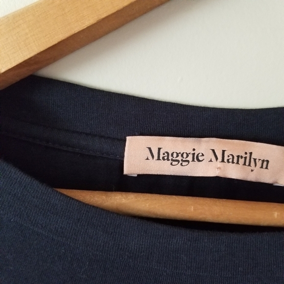 Maggie Marilyn Long Sleeve Button Cuff Tee Designer Size Small Unisex - Picture 3 of 10